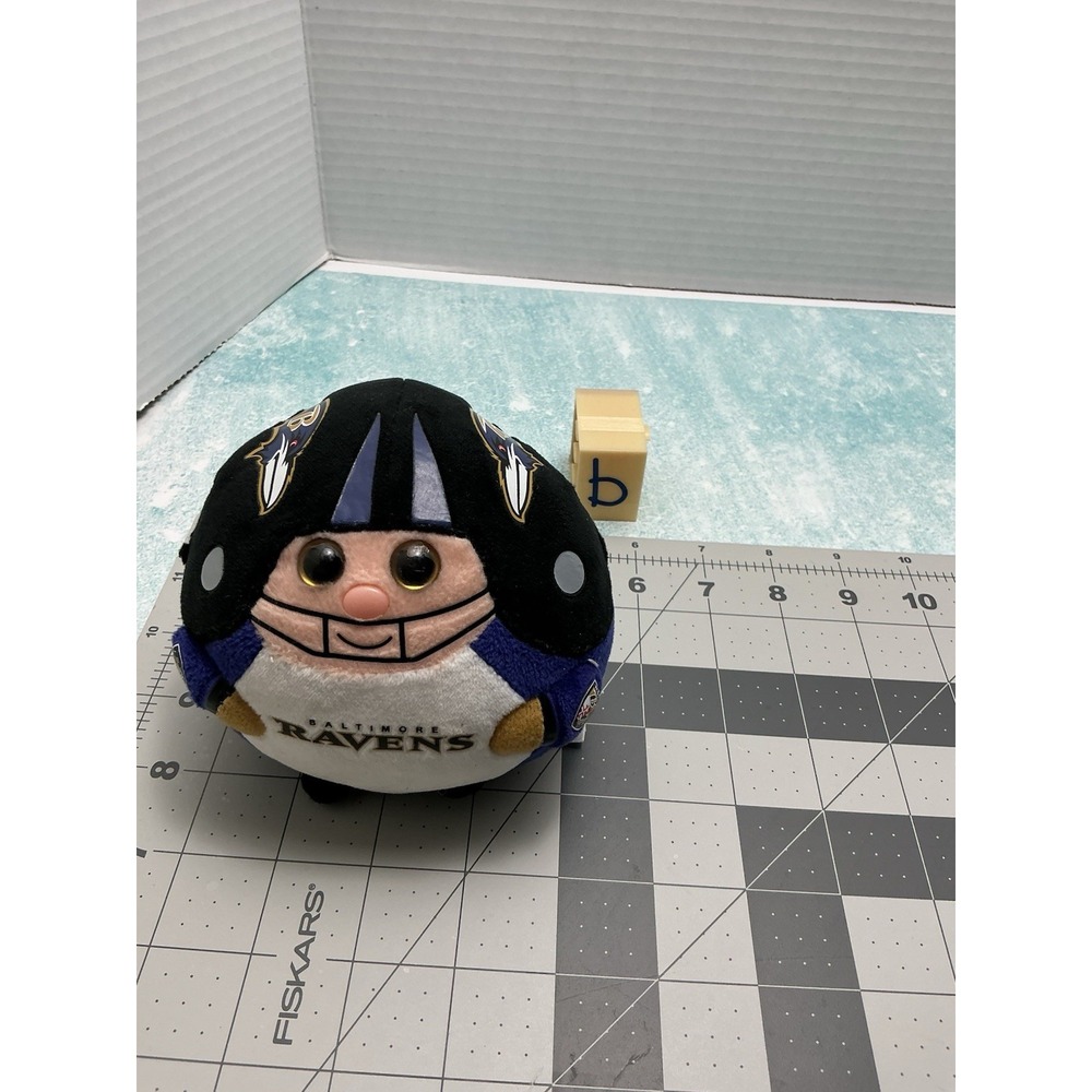 Retired TY Beanie Ballz BALTIMORE RAVENS NFL Football Plush Toy - Picture 4 of 12